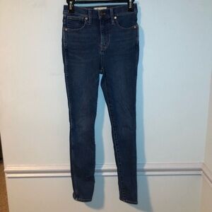 Madewell 10” High-Rise Skinny Blue Jeans Size 25